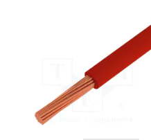 Przewód; H05V-K; linka; Cu; 0,5mm2; czerwony; PVC; 300/500V; Klasa: 5
